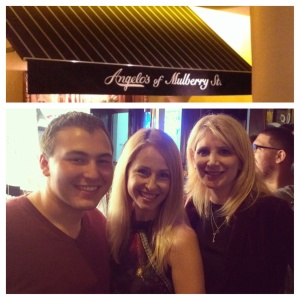 Above: a second awning hangs inside Angelo's of Little Italy. Below: Team TBB meets for the first and last time.